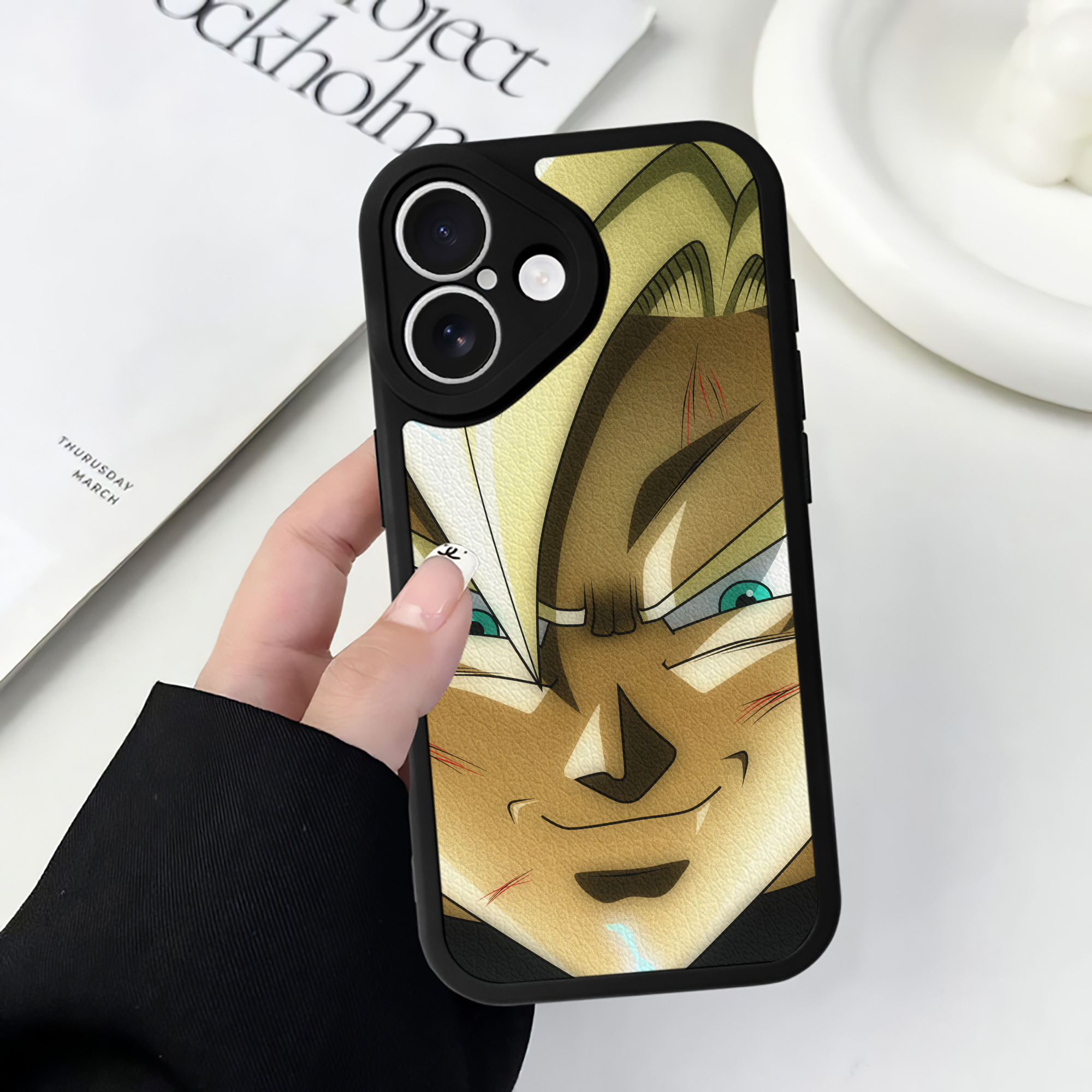 （画像用） ドラゴンボール DRAGON BALL 【iPhone 16シリーズ対応】シリコンスマホケース（レザー調） 材質：シリコン
